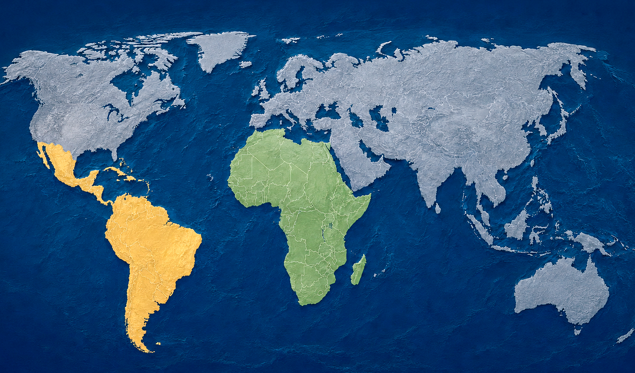 La ONU impulsa un nuevo mapa mundial: EE.UU., Rusia y China ya no se verían tan grandes frente a África y América Latina